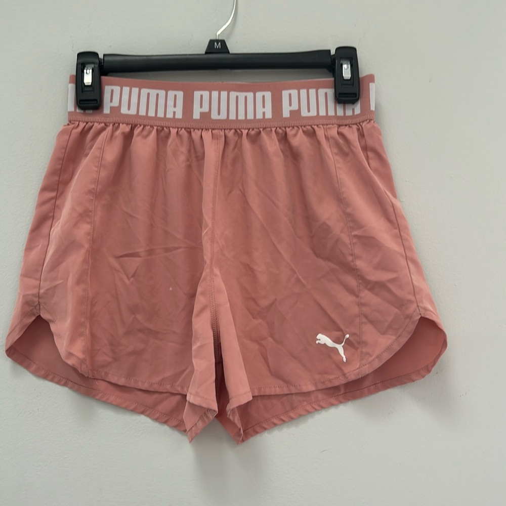 Pink puma shorts